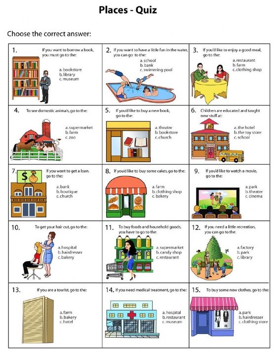 Quiz lugares públicos