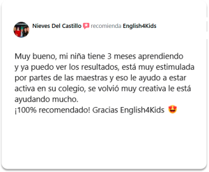 Reseña de un padre de familia: Mi hija tiene 3 meses aprendiendo y ya puedo ver los resultados. ¡100% recomendado!